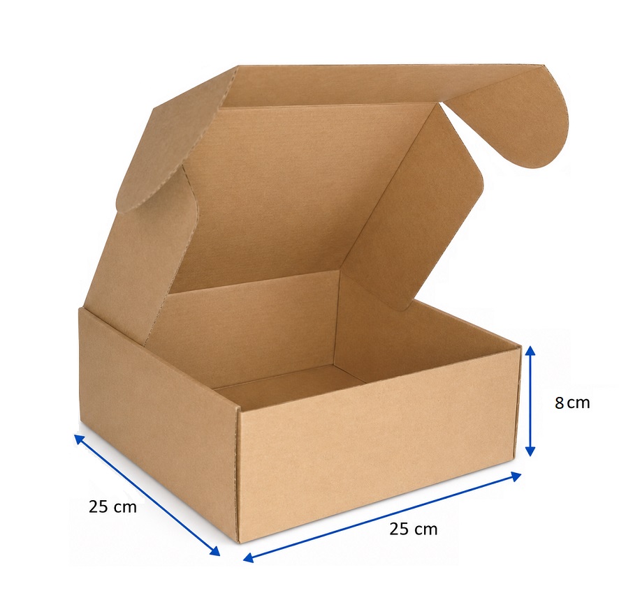 Boite d'expédition 25 X 25 X 8 cm