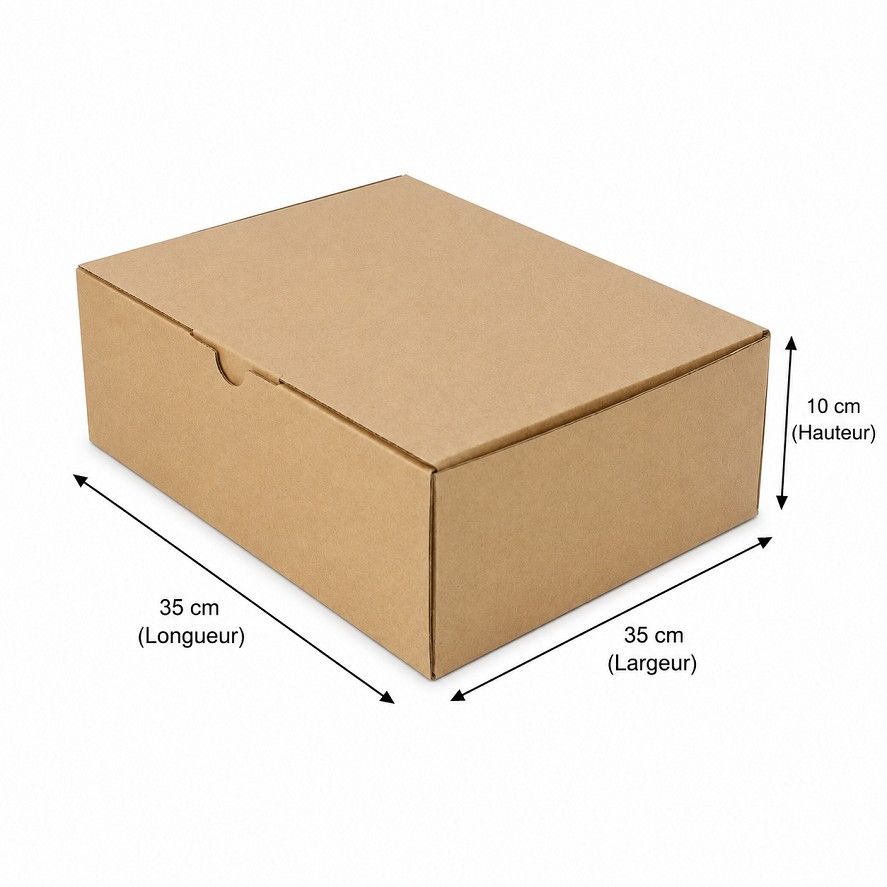 Boite d'expédition 35 X 35 X 10 cm