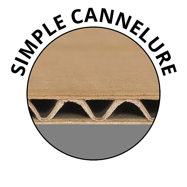 Carton Simple ondulation 30 x 30 x 15 cm