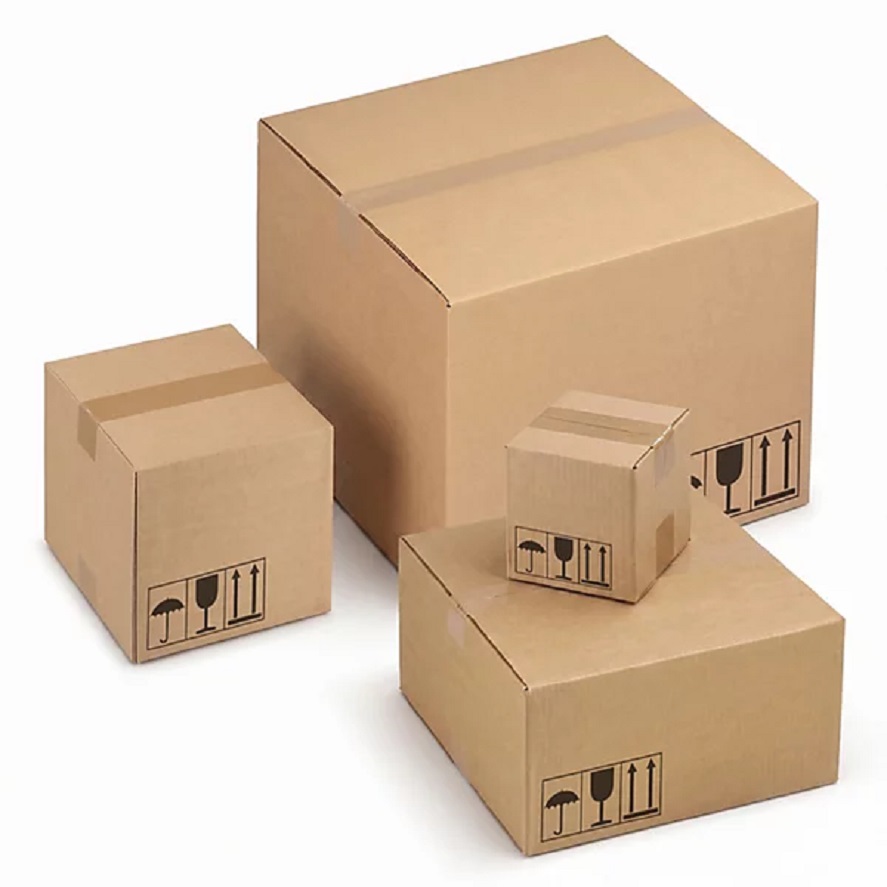 Carton simple ondulation 25 × 25 × 25 cm