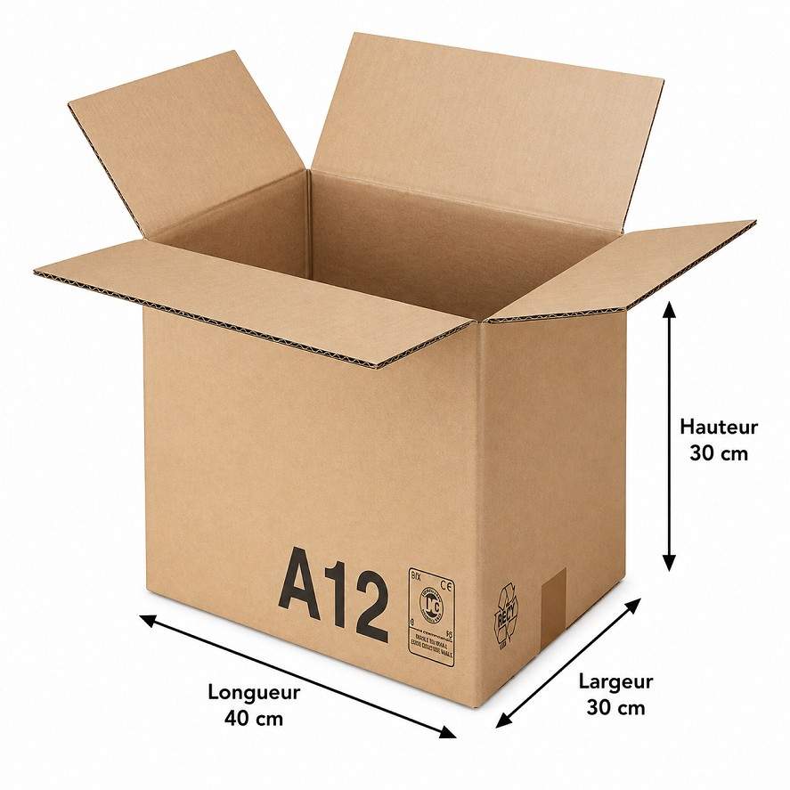 Carton (A12) 40 x 30 x 30 cm