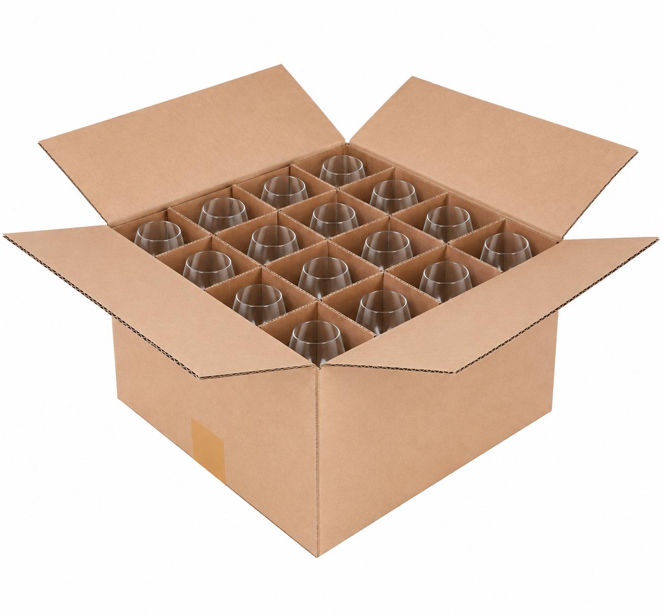 Carton 24 verres 30 x 30 x 15 cm